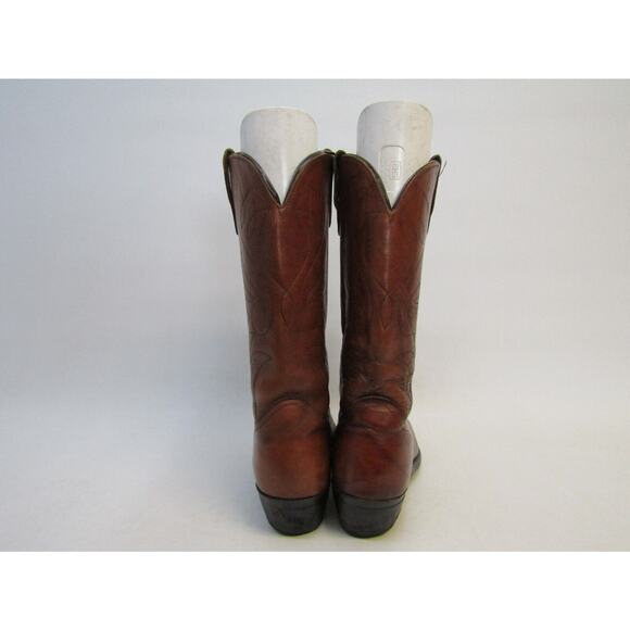Walker Mens Size 9 D Brown Leather Cowboy Western Boots main image 7